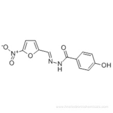 Benzoic acid,4-hydroxy-, 2-[(5-nitro-2-furanyl)methylene]hydrazide CAS 965-52-6